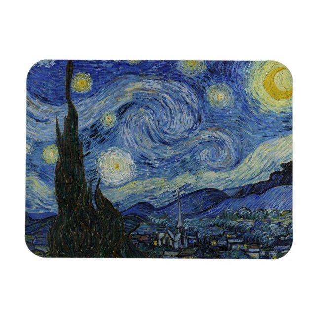 Ímã Vincent van Gogh - Noite Estrelada (Horizontal)