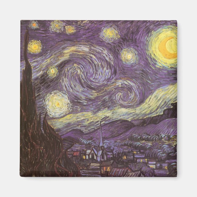 Imã Vincent van Gogh - Noite Estrelada (Frente)