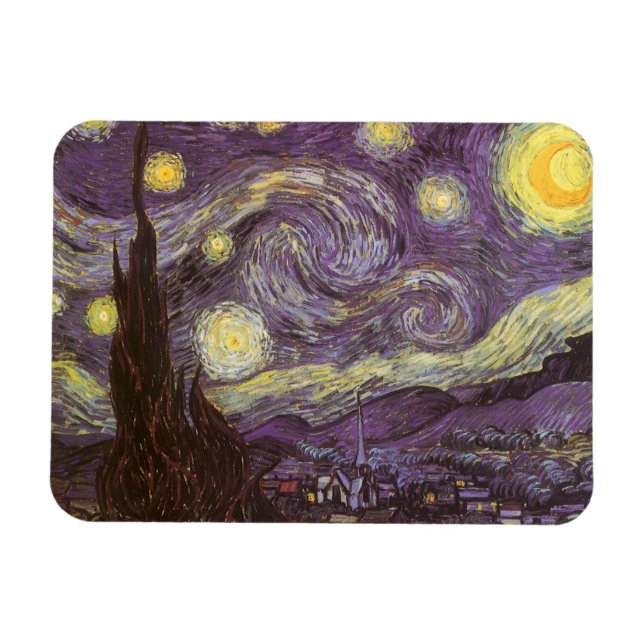 Ímã Vincent van Gogh - Noite Estrelada (Horizontal)