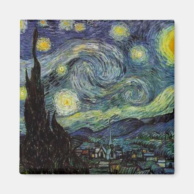 Imã Vincent van Gogh - Noite Estrelada (Frente)
