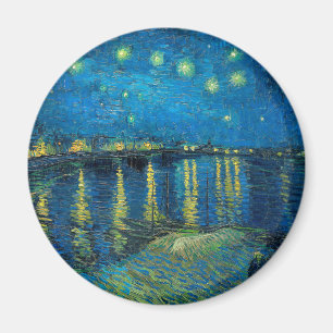 Imã Vincent Van Gogh Noite Estrelada Sobre o Ródano