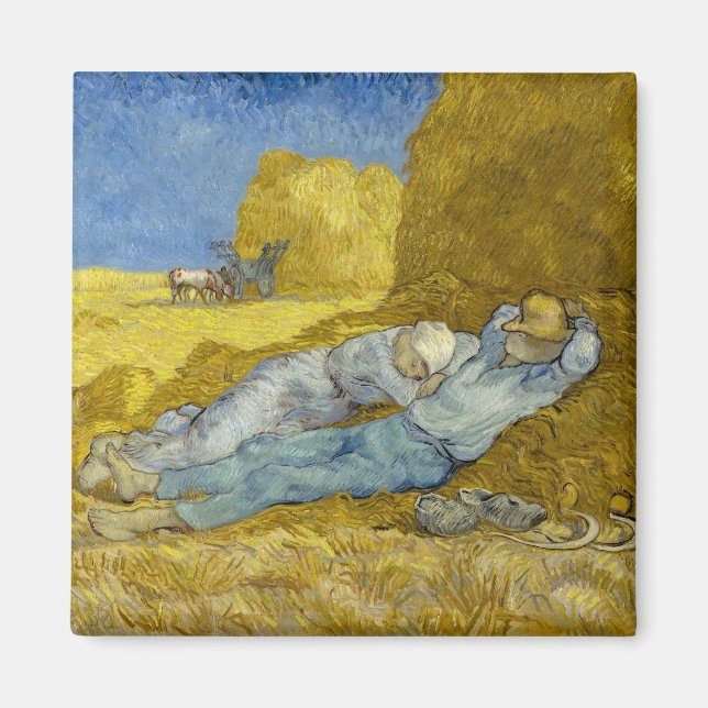 Imã Vincent Van Gogh - Noon, Descanse do trabalho / Si (Frente)