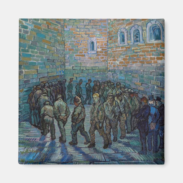 Imã Vincent van Gogh - O Pátio da Prisão (Frente)