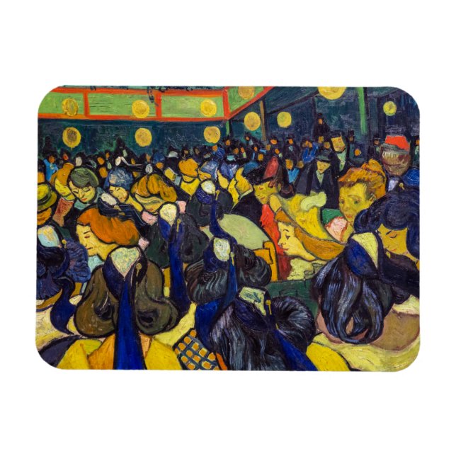 Ímã Vincent van Gogh - O salão de baile em Arles (Horizontal)