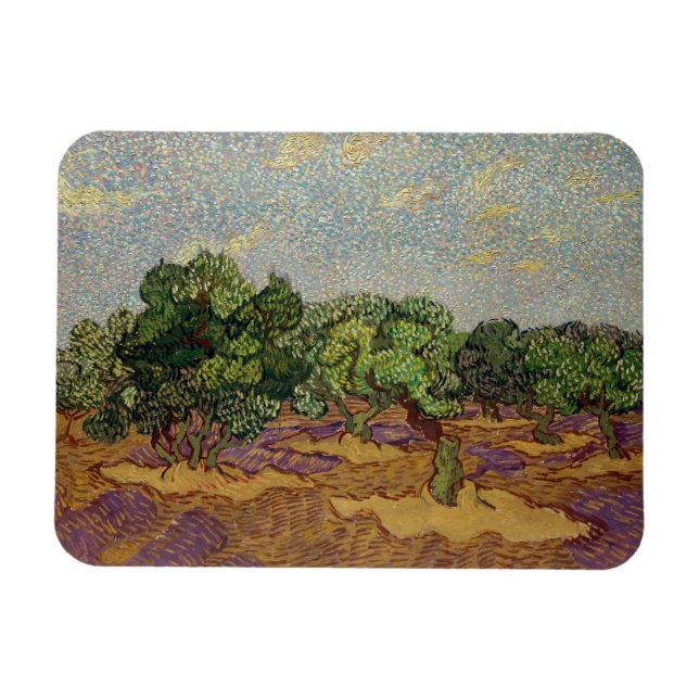 Ímã Vincent van Gogh - Oliveiras (Horizontal)