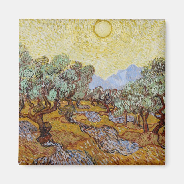 Imã Vincent van Gogh | Oliveiras, 1889 (Frente)