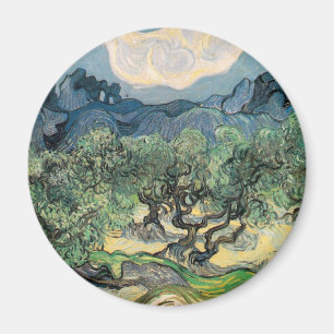 Imã Vincent van Gogh - oliveiras com o Alpilles