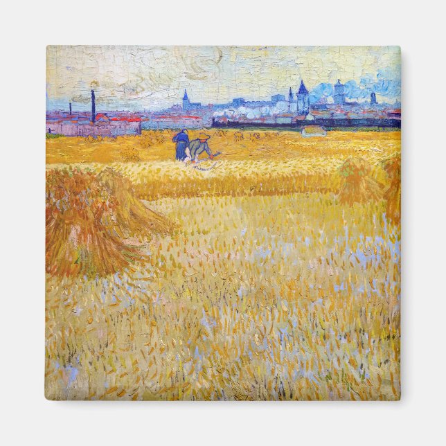 Imã Vincent van Gogh - Os Ceifeiros (Frente)