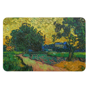 Ímã Vincent van Gogh - Paisagem ao Crepúsculo