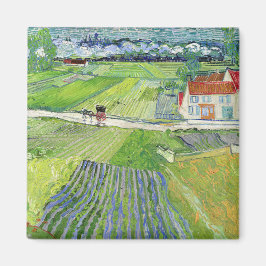 Imã Vincent van Gogh - Paisagem com Carruagem e comboi
