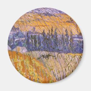Imã Vincent van Gogh - Paisagem em Auvers sob a Chuva