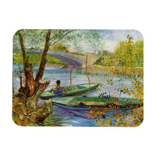 Ímã Vincent Van Gogh, pescando na Primavera
