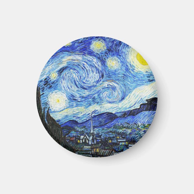 Imã Vincent Van Gogh, pintura A Noite Estrelada (Frente)