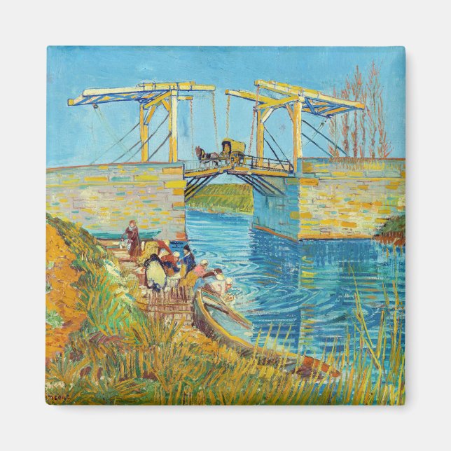 Imã Vincent van Gogh - Ponte Langlois em Arles #1 (Frente)