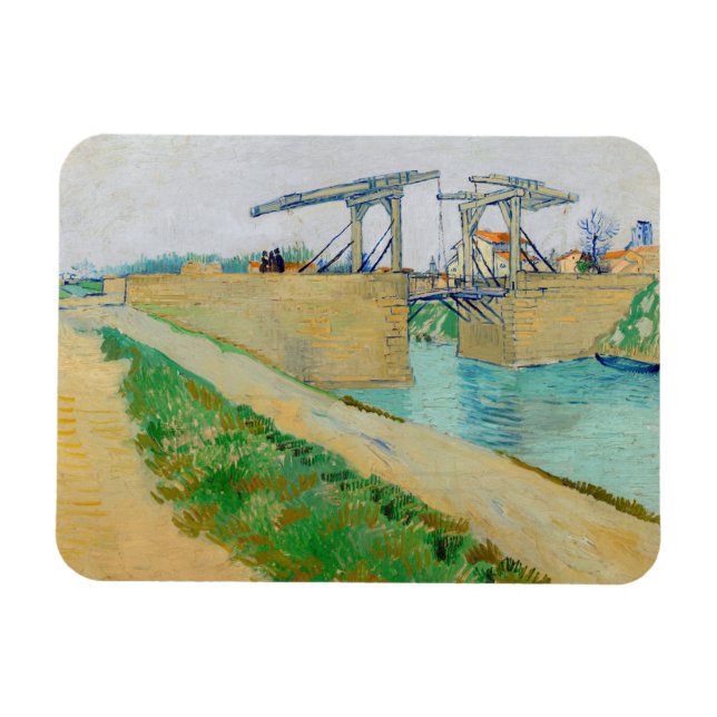 Ímã Vincent van Gogh - Ponte Langlois em Arles #2 (Horizontal)