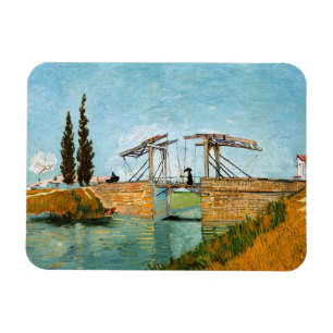 Ímã Vincent van Gogh - Ponte Langlois em Arles #3
