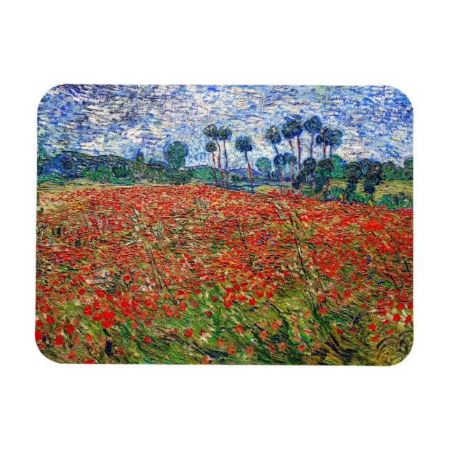 Ímã Vincent van Gogh - Poppy Field (Horizontal)
