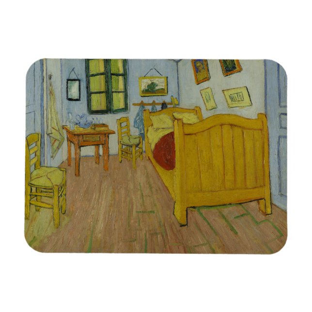 Ímã Vincent Van Gogh, quarto de cama em Arles, 1rua ve (Horizontal)