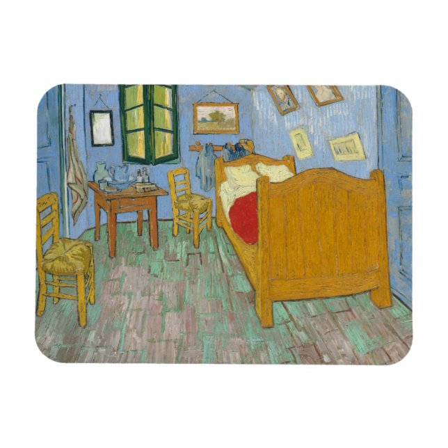 Ímã Vincent Van Gogh, quarto de dormir em Arles, versã (Horizontal)