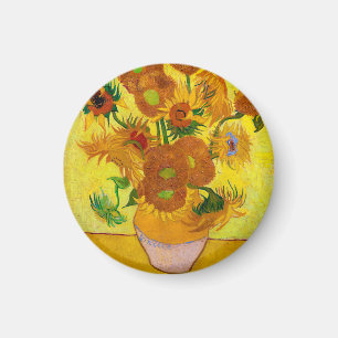 Imã Vincent Van Gogh Quinze Girassóis em Arte Vaso