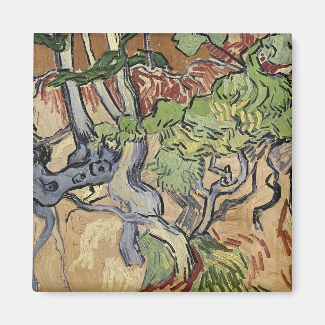 Imã Vincent van Gogh | Raízes de árvores, 1890 (Frente)