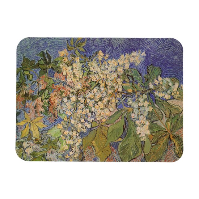 Ímã Vincent van Gogh - Ramos de Castanheira em Flor (Horizontal)