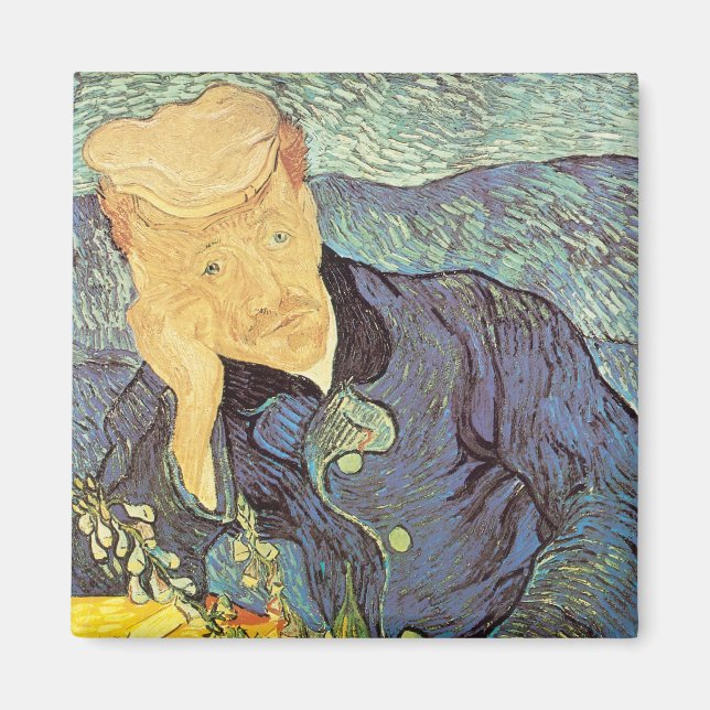 Imã Vincent van Gogh - Retrato do Doutor Gachet (Frente)