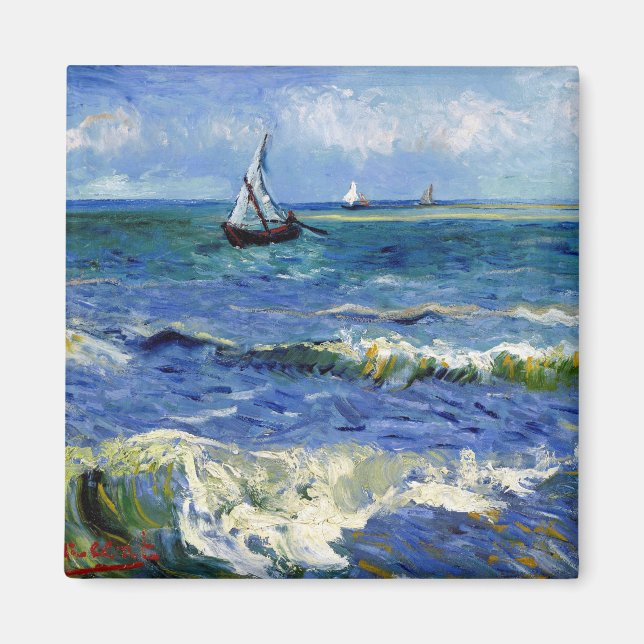 Imã Vincent van Gogh Seascape (Frente)