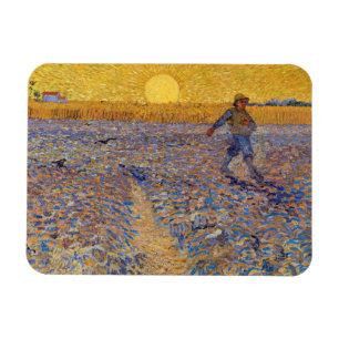 Ímã Vincent van Gogh - Semeador com Sol Poente