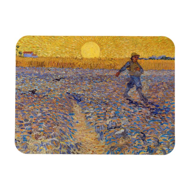 Ímã Vincent van Gogh - Sower with Setting Sun (Horizontal)