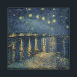 Imã Vincent van Gogh | Starry Night Over the Rhone<br><div class="desc">Número da Coleção de Imagens: XIR60960 The Starry Night,  1888 (óleo na canvas). Gogh,  óleo Vincent van (1853-1890) na canvas. Musee d'Orsay,  Paris,  France Giraudon. 1888</div>
