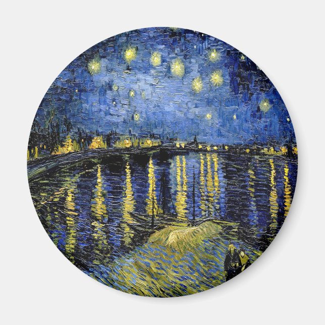 Imã Vincent Van Gogh Starry Night Over The Rhone 1888 (Frente)