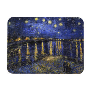 Ímã Vincent Van Gogh Starry Night Sobre O Ródano