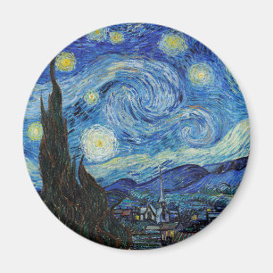Imã Vincent Van Gogh Starry Night Vintage