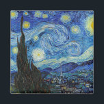 Imã Vincent Van Gogh Starry Night Vintage Fine Art<br><div class="desc">Vincent Van Gogh Starry Night Vintage Magnet</div>