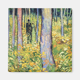 Imã Vincent Van Gogh - Sub-bosque com Duas Figuras