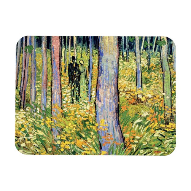 Ímã Vincent Van Gogh - Sub-bosque com Duas Figuras (Horizontal)