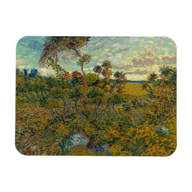 Ímã Vincent Van Gogh, Sunset Em Montmajour (Horizontal)