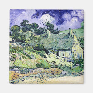 Imã Vincent van Gogh Thatched casas de campo em