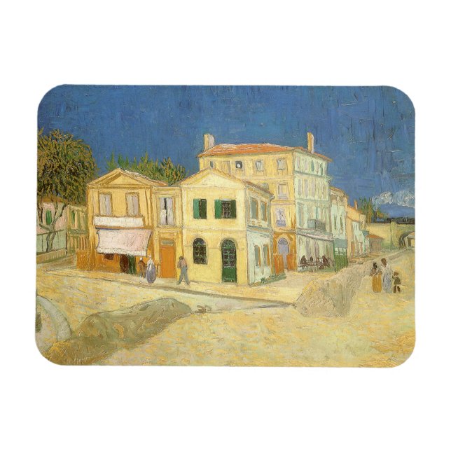 Ímã Vincent van Gogh - The Yellow House (The Street) (Horizontal)