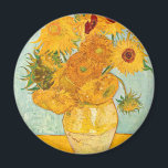 Imã Vincent Van Gogh Traz Girassóis em Arte Vase<br><div class="desc">Vincent Van Gogh faz doze girassóis em um magnata de arte vaso</div>
