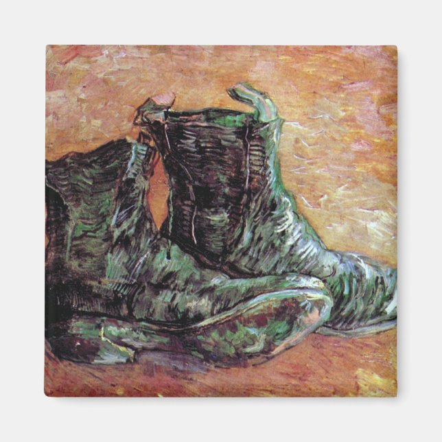 Imã Vincent Van Gogh - Um Par de Sapatos (Frente)