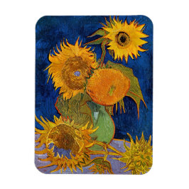 Ímã Vincent van Gogh - Vase com Cinco Girassóis