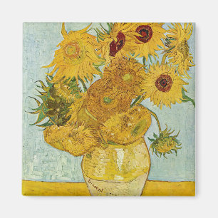 Imã Vincent Van Gogh - Vaso com Doze Girassóis
