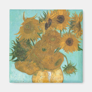 Imã Vincent van Gogh - Vaso com Doze Girassóis