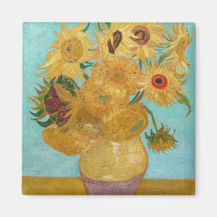Imã Vincent Van Gogh - Vaso com Doze Girassóis