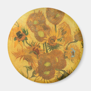 Imã Vincent van Gogh - Vaso com Quinze Girassóis