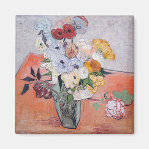 Imã Vincent van Gogh - Vaso com Rosas & Anêmonas