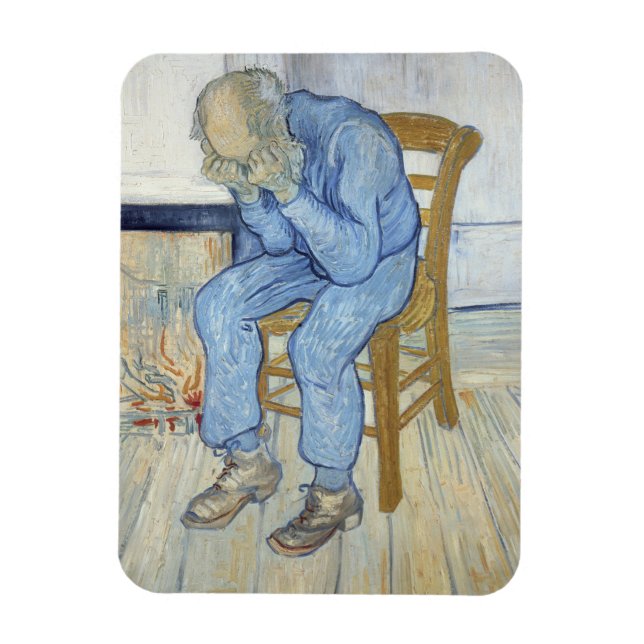 Ímã Vincent van Gogh | Velho com Tristeza (Vertical)