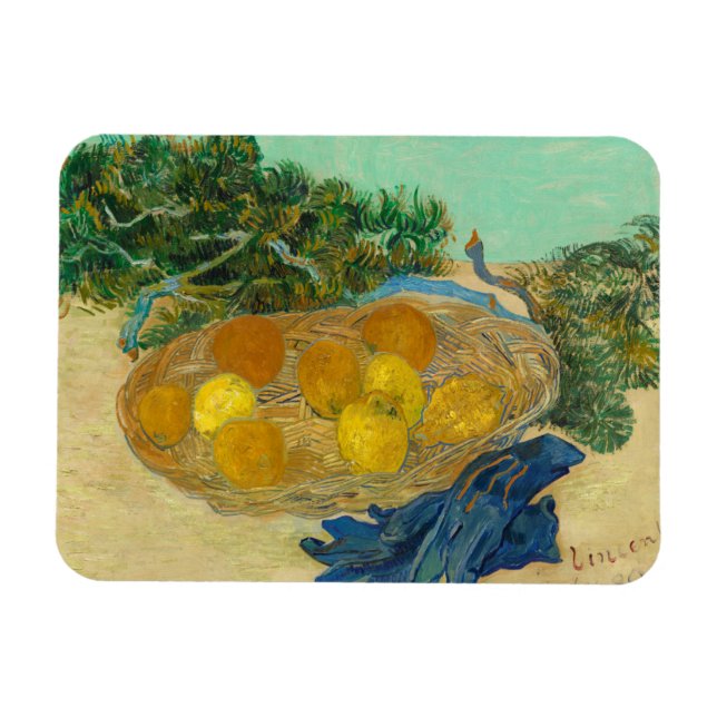 Ímã Vincent Van Gogh | Vida tranquila das laranjas e d (Horizontal)